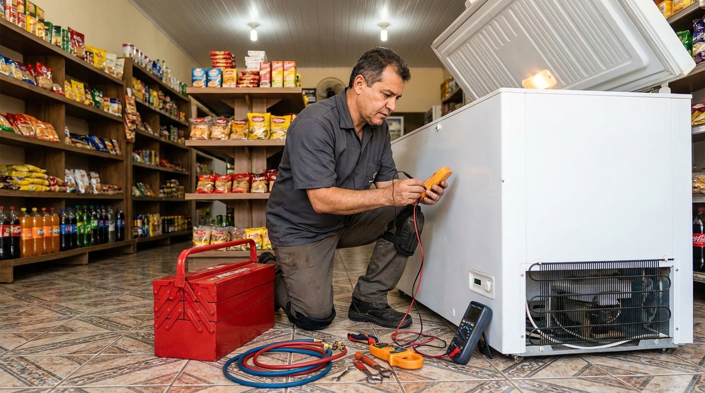 Ajuste de Temperatura do Freezer em Passo Fundo‑RS
